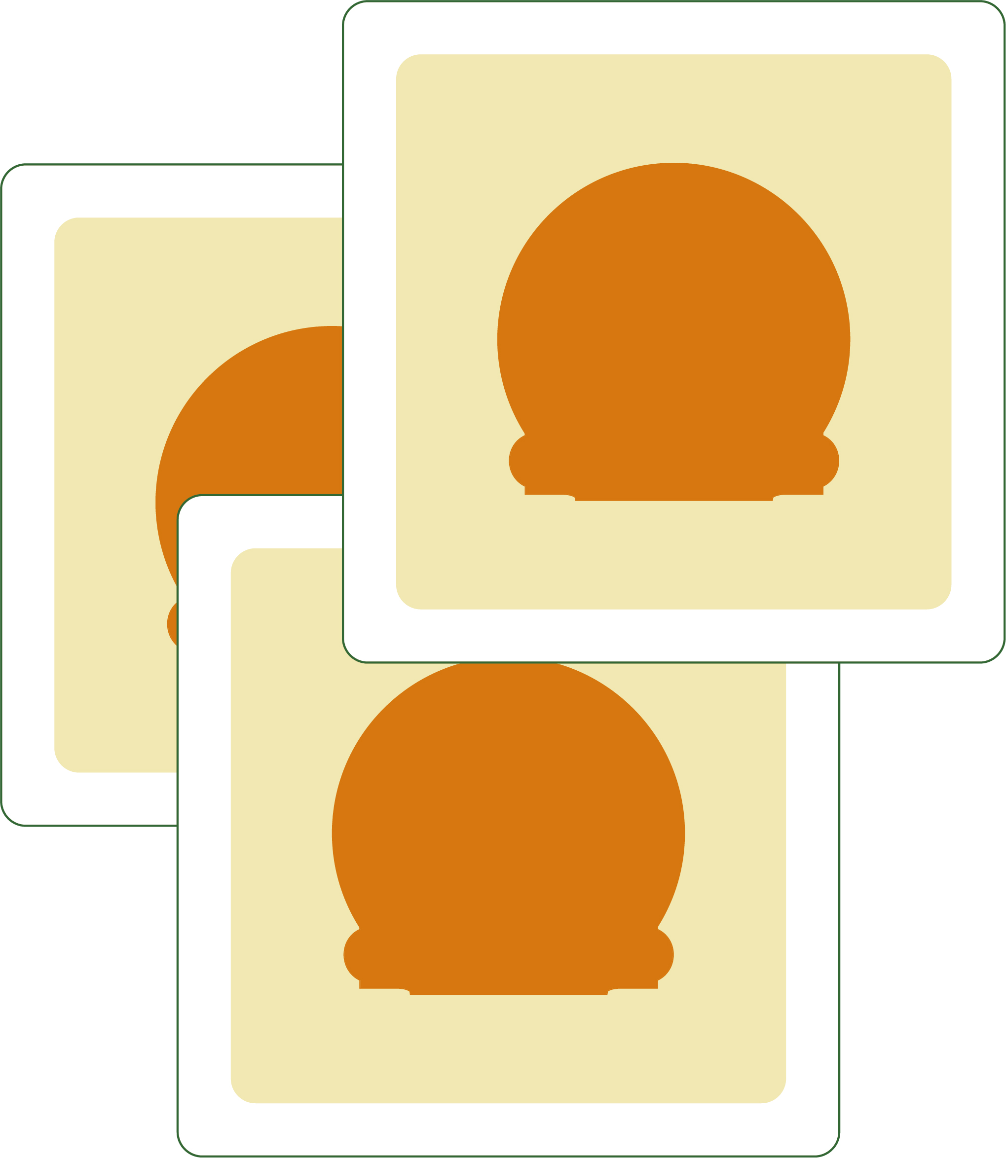 Stickers Cuadrados con esquinas ovaladas